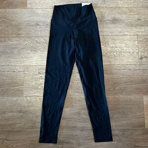 Aerie 7/8 Leggings Chill Play Move High Rise Size S Black